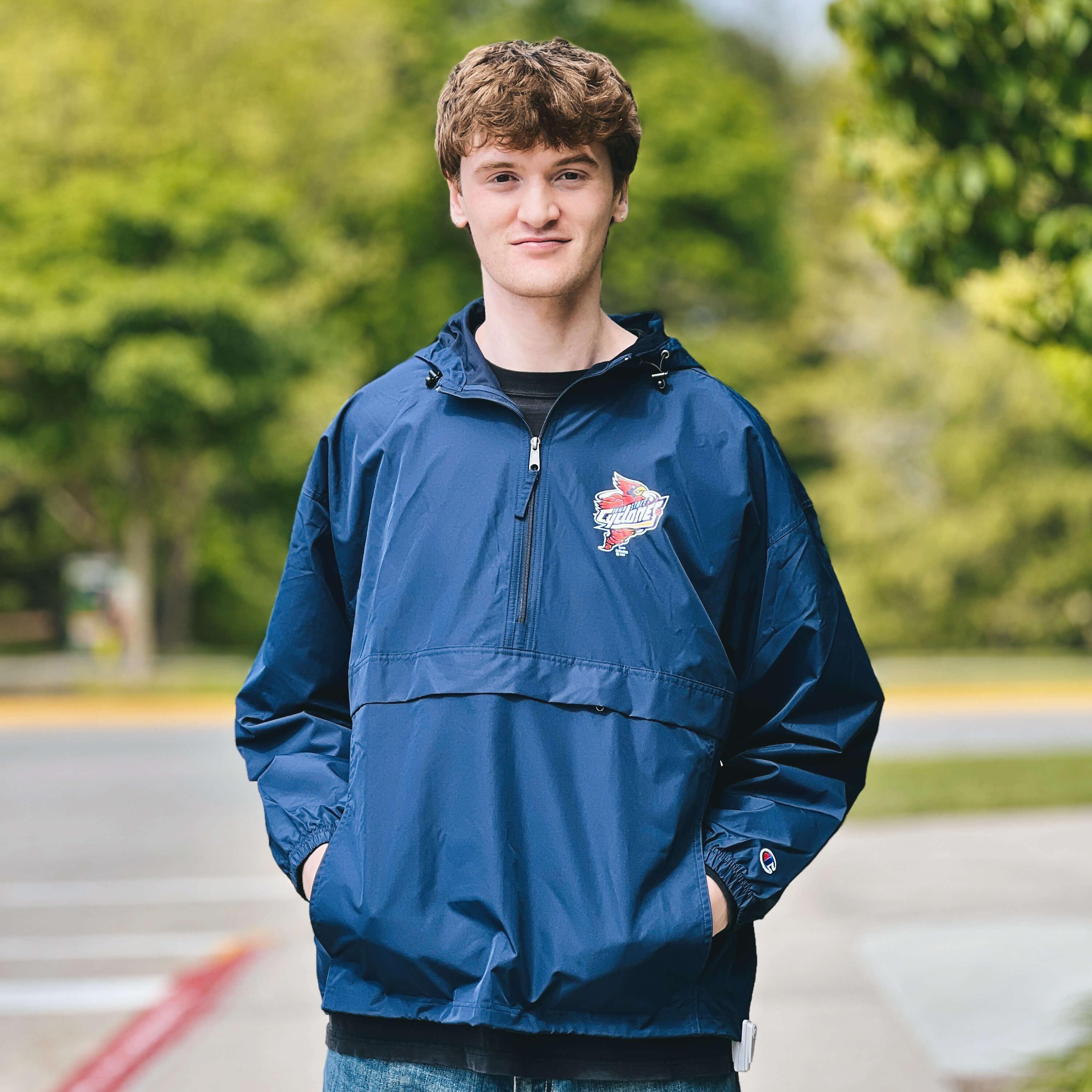 Champion® Spirit Punching Cy Navy Packable Jacket | ISU Book Store